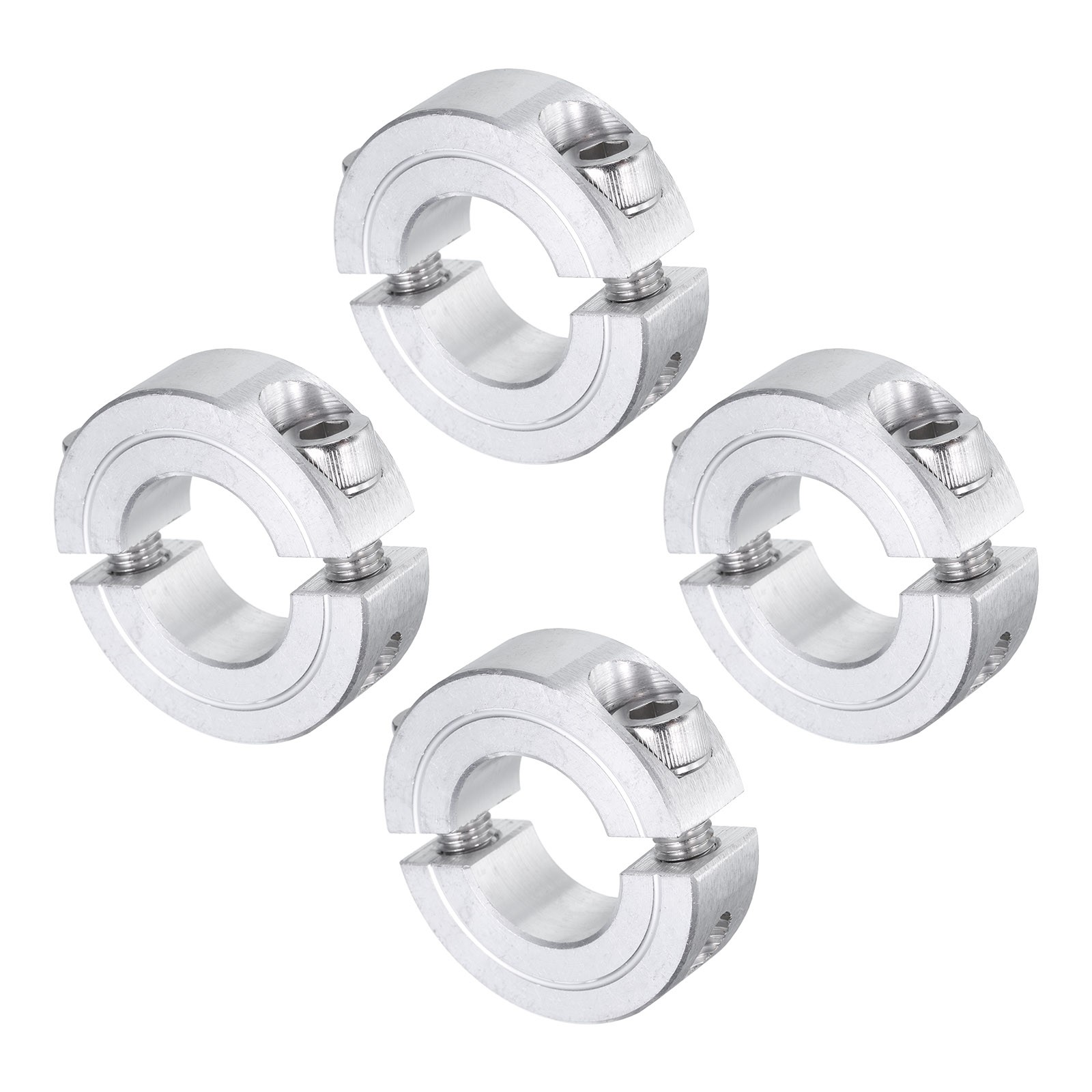 4pcs Double Split Shaft Collar 3/4" Bore Aluminum Clamping Collar 1-1/2" OD
