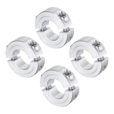 4pcs Double Split Shaft Collar 3/4" Bore Aluminum Clamping Collar 1-1/2" OD