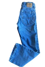 Aeropostale Driggs Slim Boot Cut Blue Denim Jeans 27x28 100% Cotton