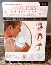REDUCED! Finishing Touch Cleanse Spa Spinning Spa Brush 3 Heads - NEW (ruth5522)