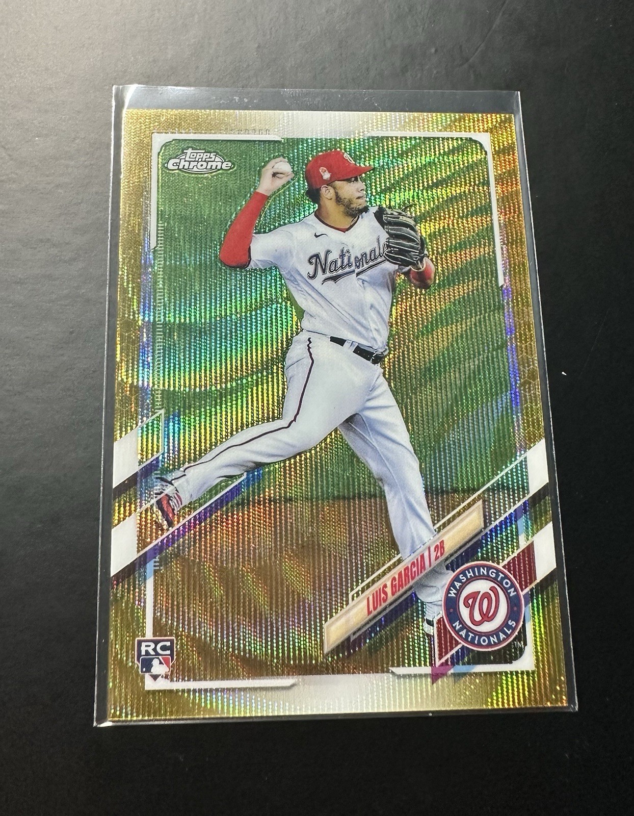 2021 Topps Chrome Luis Garcia Gold Wave Refractor Rookie /50 RC