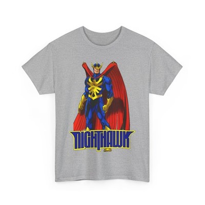 Nighthawk T-Shirt Marvel Comics Art Squadron Supreme Defenders Vintage-Style Tee