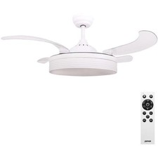 Zephir ZFL4106BMY23 Ventilatore a soffitto pale a scomparsa Colore Bianco