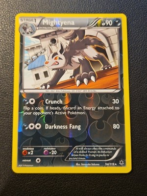 Mightyena 54/119 Pokemon Karte XY Phantomkräfte Rare Reverse Holo Foil