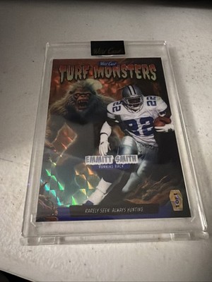 Emmitt Smith 1 Of 1 Turf Monsters 2025 Wild Card Haunted Hits Breaker Brick RARE
