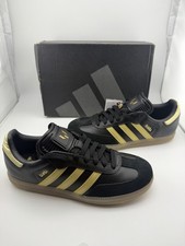 adidas Samba Messi Shoes Black Gold 5.5 Youth 7 W JH5641