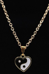 Authentic Gold Plated Enamel Heart Pendant