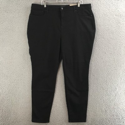 NYDJ Jeans Women 22W Fit Is Everything Ami Skinny Lift Tuck Denim Black NEW
