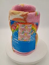 Care Bears Plush Throw. 46 X 60. New