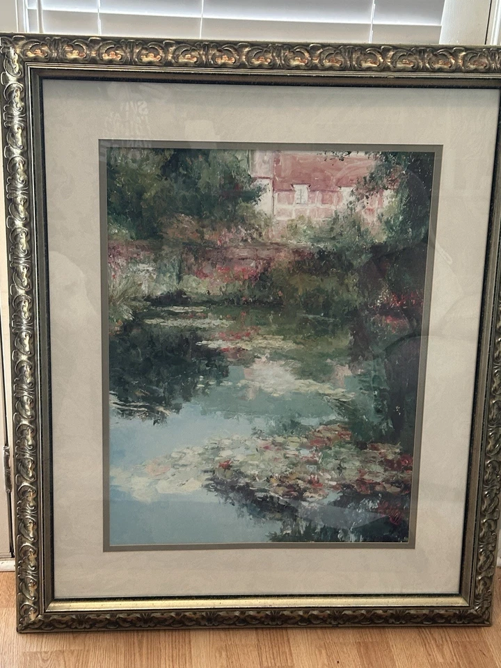 Anillo enmarcado de la casa Claude Monet, Giverny por la artista estadounidense Henrietta Milan Foto 3 de 4