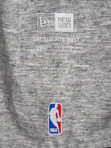 Minnesota Timberwolves New Era Lined Winter Hat W/ Pom Gray NBA Beanie - Picture 6 of 9