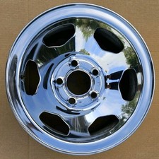Nice 1988-1997 454 Ss Chevy Truck Chrome Wheel 5 Lug 5x5 15x7 Oem 15 Rim 454ss