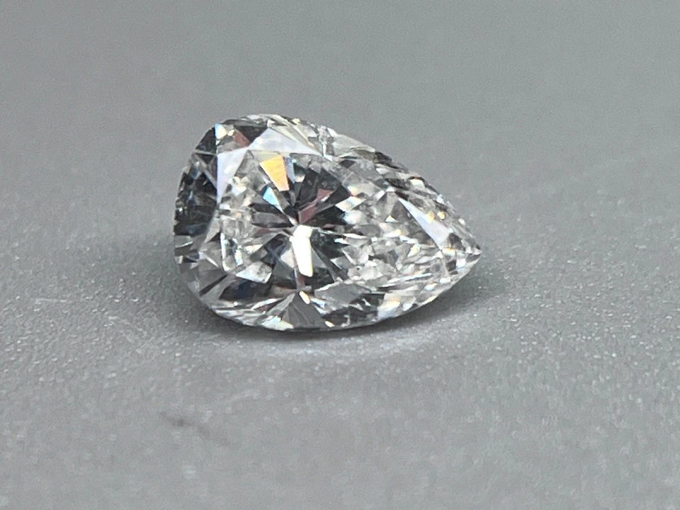 GIA Certified Pear Brilliant .39 CT SI2 I Loose Mined Natural Diamond - Image 2 of 4