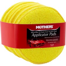 Microfiber Polishing and Cleaning Pads for Car Detailing 5 Inch Yellow 6 Pack