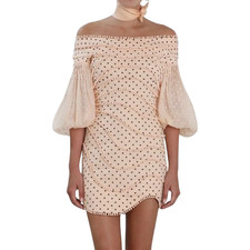 $975 Zimmermann Painted Heart Contour Mini Dress. Sz Medium (Zimmermann Size 1).