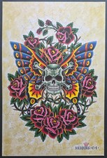 Original 2005 Henning Jorgensen Traditional Tattoo Flash LARGE SIZE Print.