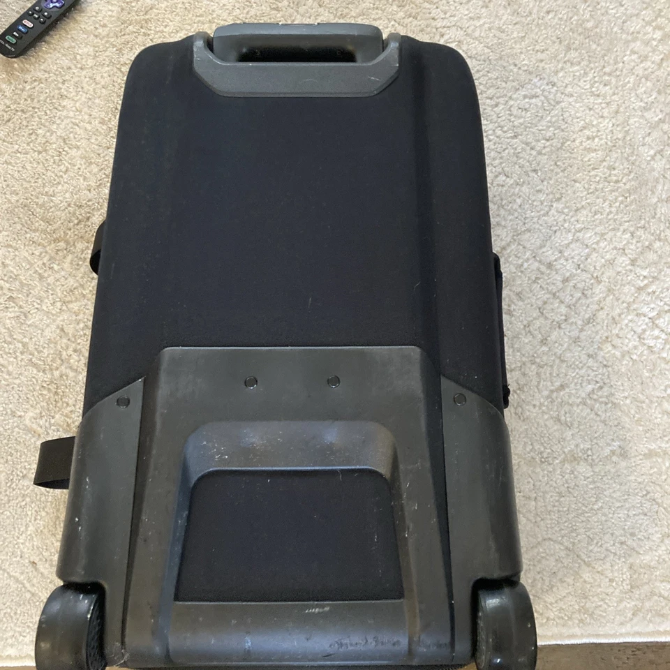 Nike Fiftyone49 Cordura Luggage Roller 22” Wheeled Carry On Suitcase Black - Image 3 of 4