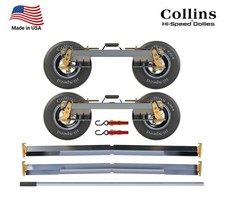 Aluminum Hi-speed Towing Dolly Hero W 5.7 Tires Cross Rails - 4280 Lbs