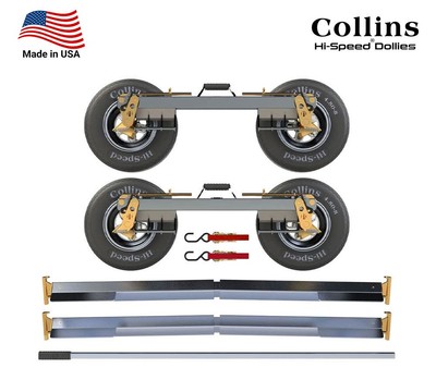 Aluminum Hi-Speed Towing Dolly Hero w/ 5.7  Tires, Cross Rails - 4,280 lbs