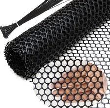6 Pack Plastic Hexagonal Chicken Wire Fence Mesh for Gardening, 15.7IN x 10FT