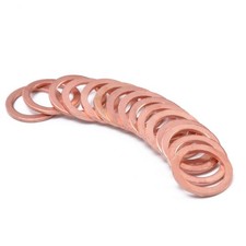 10x M10 BRAKE CALIPER HOSE BANJO BOLT COPPER CRUSH SEALING WASHERS MOTORCYCLE C