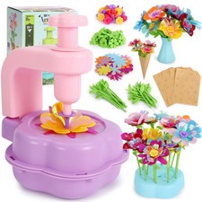 Flower Craft Kits Toys for Kids, Arts and Crafts for Girls Ages 468, DIY Flow...