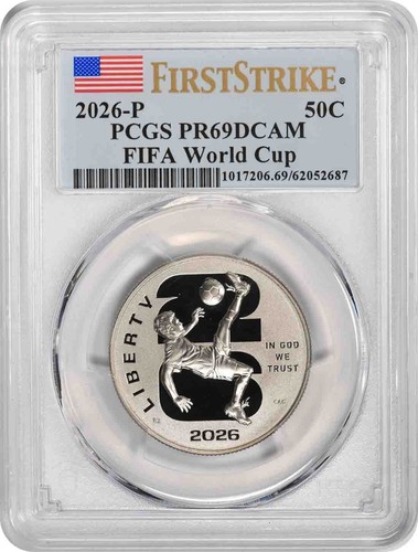 2026-P FIFA World Cup™ Commemorative Clad Half Dollar PR69DCAM First Strike PCGS