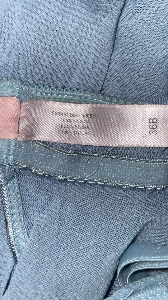 Top Y2k Victoria’s Secret Talla S 36B Mujer Azul Babydoll Hanky Dobladillo Kawaii Caprichoso Foto 4 de 4