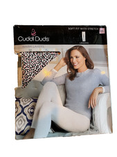 Cuddl Duds NWT Women's XXL 22 24 Warm Layers Soft Fit Leggings Pink Leopard