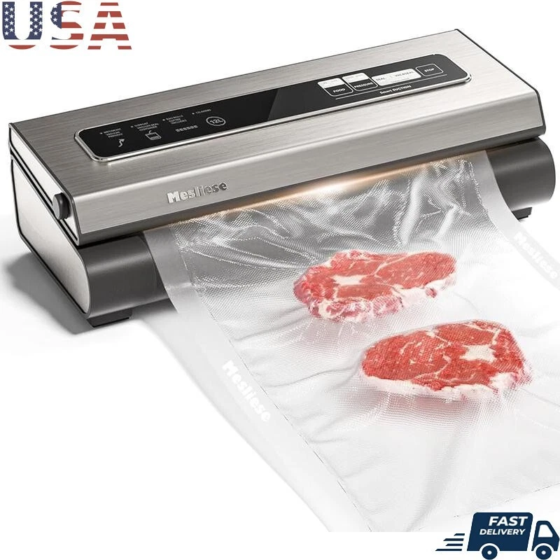Vacuum Sealer Machine 90Kpa Precision 6-in-1 Compact Food Preservation System US