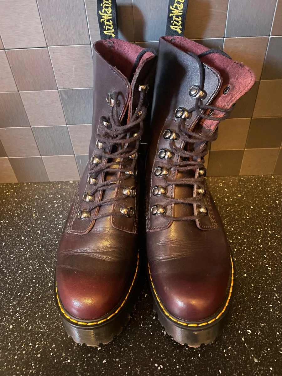 Dr. Martens Low (1-1.9 in) Heel Height Red Boots for Women for