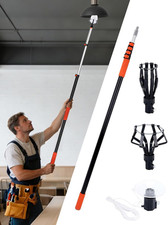Light Bulb Changer for High Ceilings, 5-20FT Telescopic Pole 26FT Max Reach, Seg