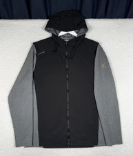 Zero Restriction Men's Full Zip Champ Hoodie Golf Country Club Black/Gray Large