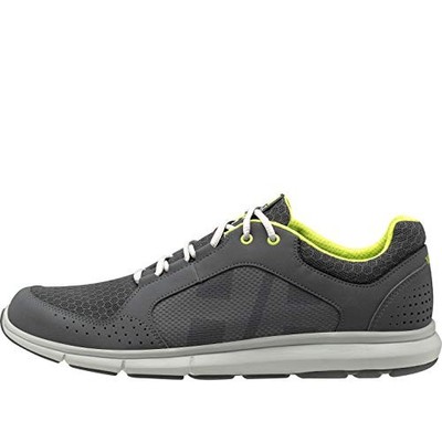 Helly Hansen Men's Ahiga V4 Hydropower, Charcoal/Ebony/Light Grey/Azid Lime