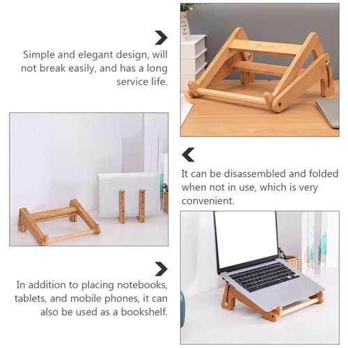 Hölzerne Notebook -Stand Halter Für Computer Laptop -Support -Rack - Bild 7 von 12