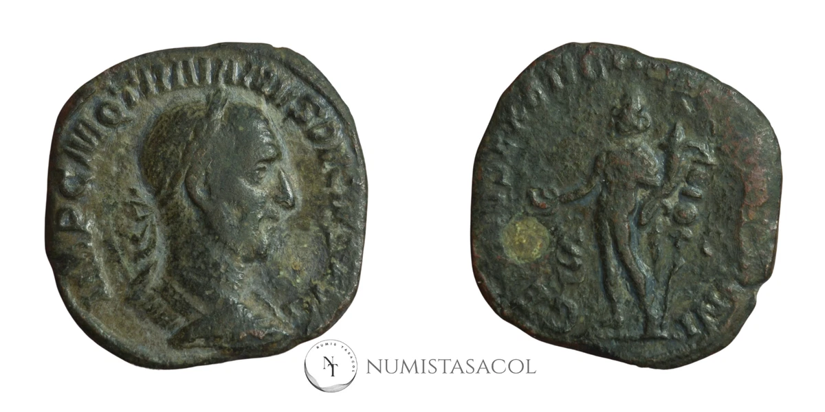 NT / SESTERCIO TRAJANO DECIO REV. GENIO (A1535)