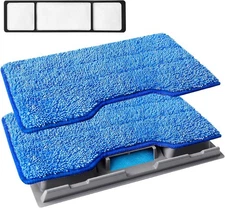 KEEPOW Reusable Mop Replacement Pads Compatible with Shark Vac Mop VM252 