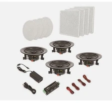 4 Speakers 6.5" Bluetooth Ceiling / Wall Speaker Kit, Flush Mount 2-Way Home NEW