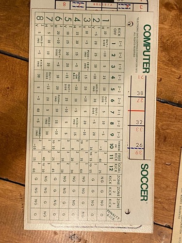 1970'S COMPUTER FOOTBALL SPORTS GAMES - 5 SPORTS GAMES IN ONE - RARE - Picture 6 of 9