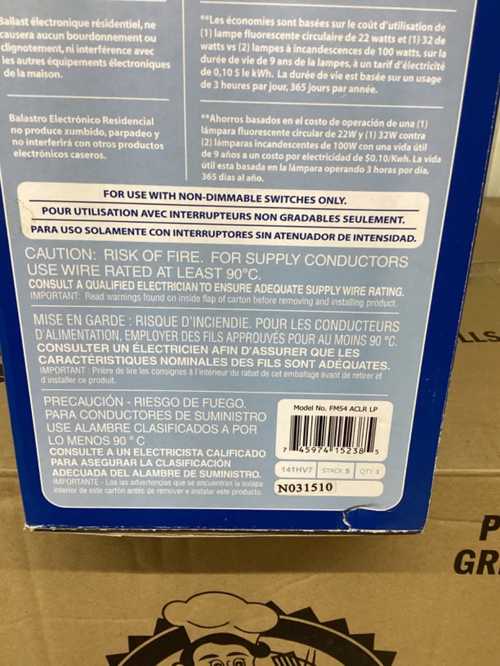 Lithonia Lighting 14” Round Low-Profile White Integrated LED Fixture - Image 3 of 4