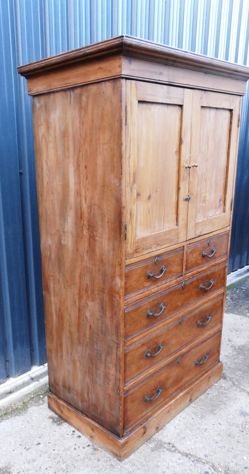 Antique Pine Linen Press Cupboard By Heal & Son eBay