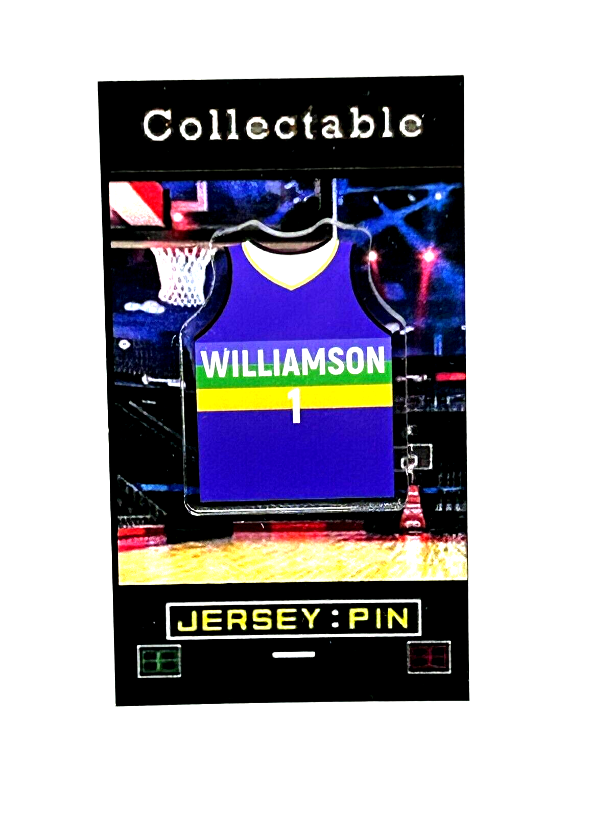 New Orleans Pelicans Zion Williamson Collectible Jersey Lapel Pin with Free Shipping