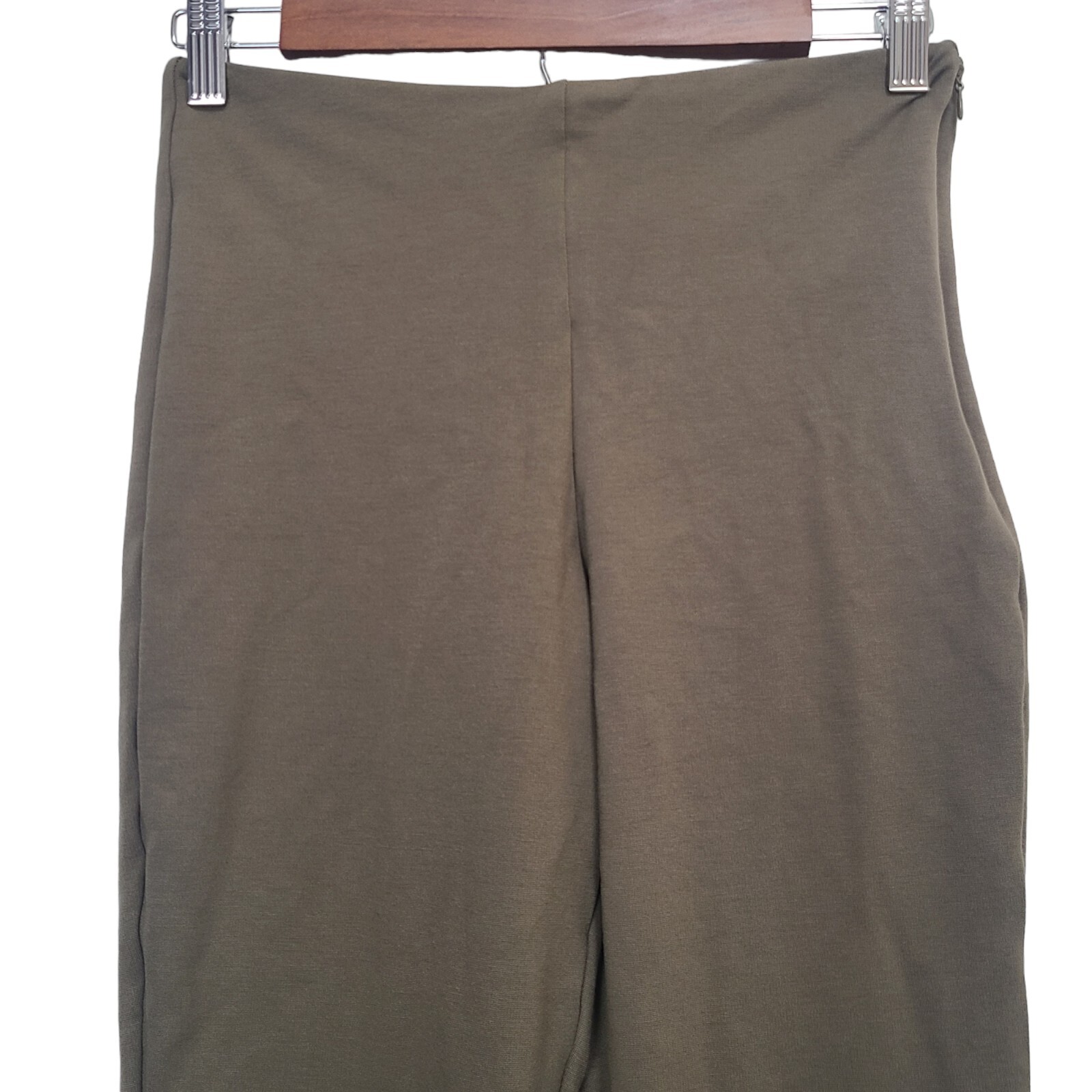 Fabletics Olive Green High Waisted Split Hem Ankl… - image 2