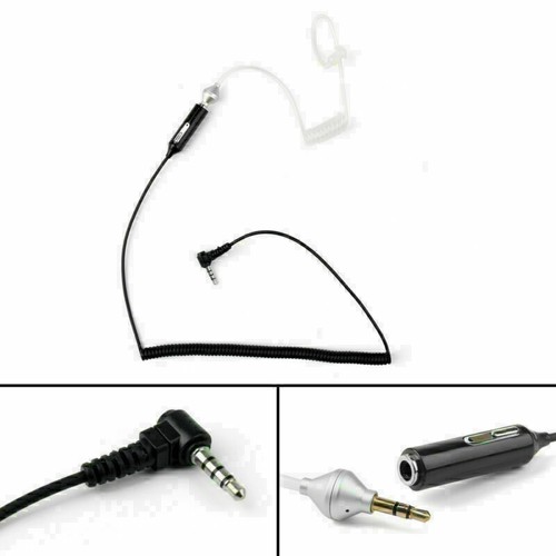 3.5mm TUBO ARIA CUFFIA anti-radiazioni auricolare Bodyguard Cuffie con  microfono U3 | eBay
