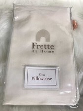 FRETTE At Home King Pillow Case White Ivory