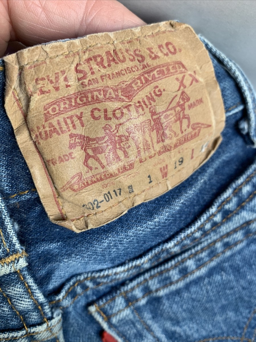 Vintage 70s Levis 302 Kids Toddler SZ 1 Denim Jeans W19” X Vintage 70s Levis 302 Kids Toddler SZ 1 Denim Jeans W19” X