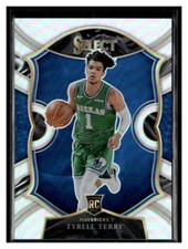 2020-21 Panini Select #91 Tyrell Terry Silver Prizm RC Dallas Mavericks