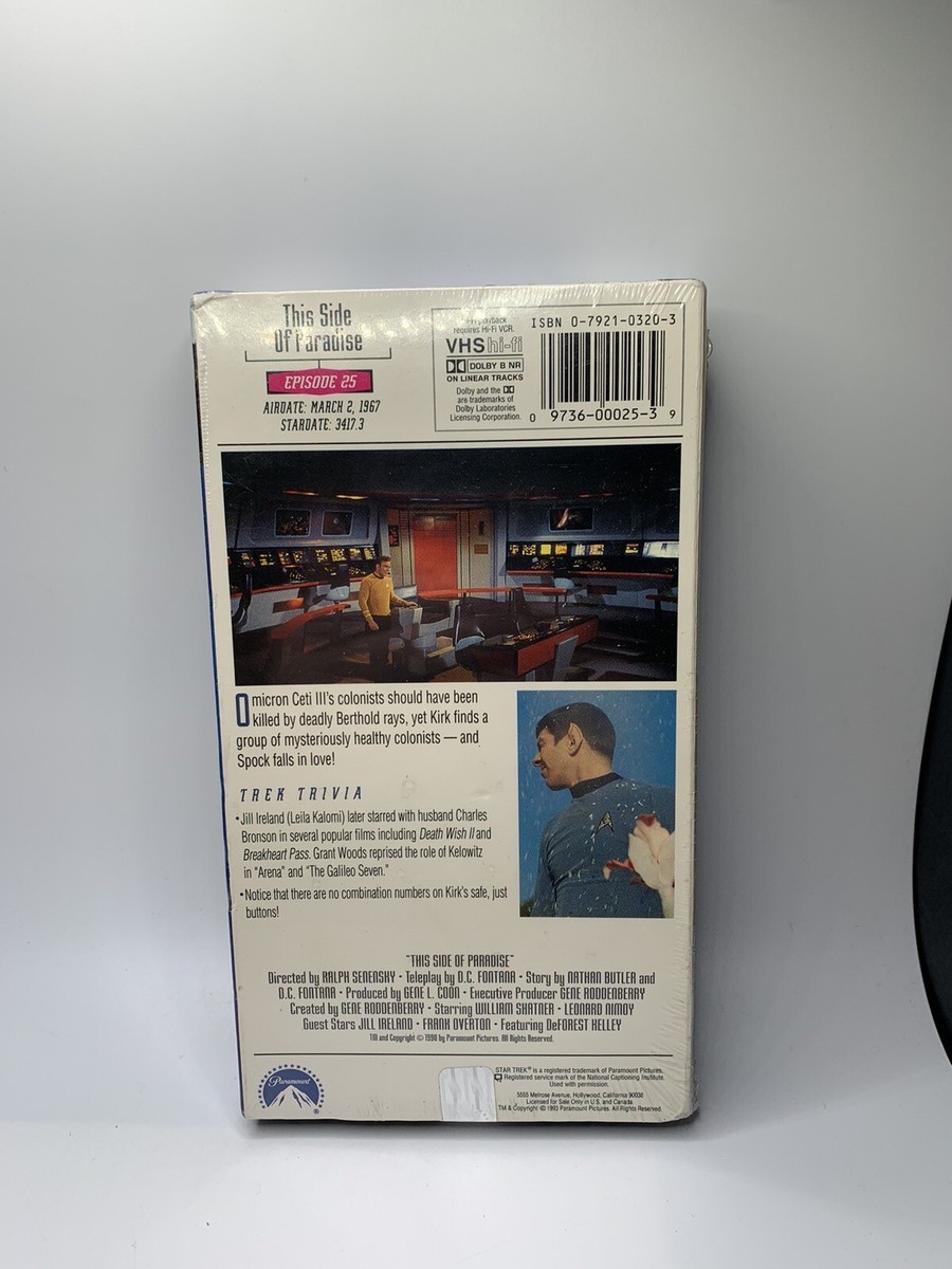 その他 Star Trek 25: This Side of Paradise [VHS] 1966 Star Trek Original TV Series VHS Episode 25 This Side
