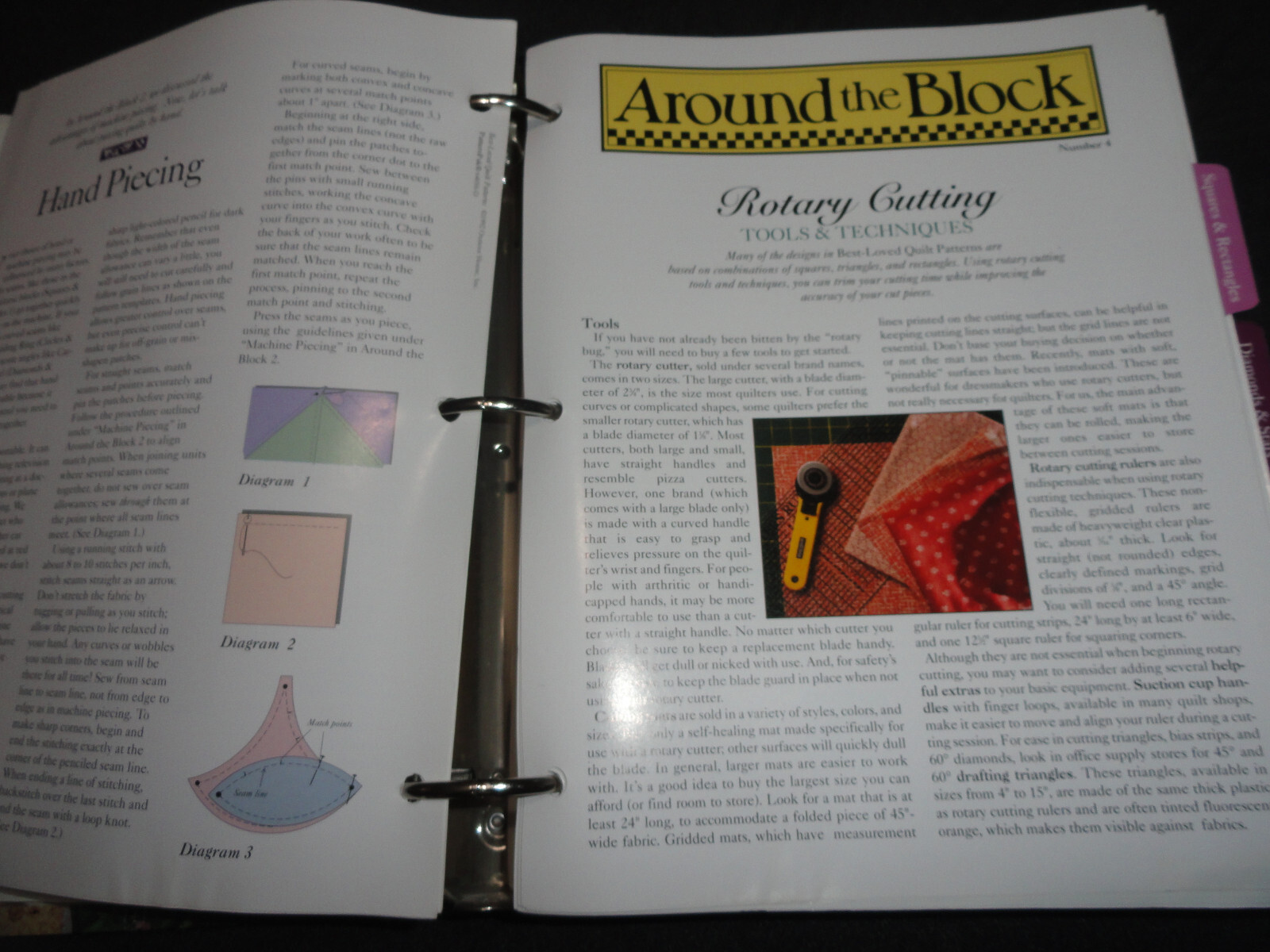 BESTLOVED Quilt Patterns Large Binder of Quilt Plans Oxmoor House