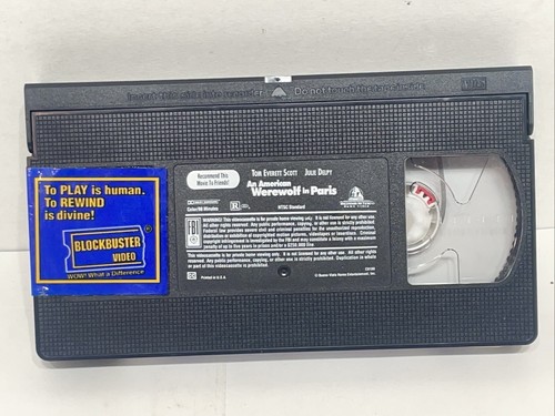 An American Werewolf in Paris (VHS, 1998) Ex Rental - Picture 3 of 4